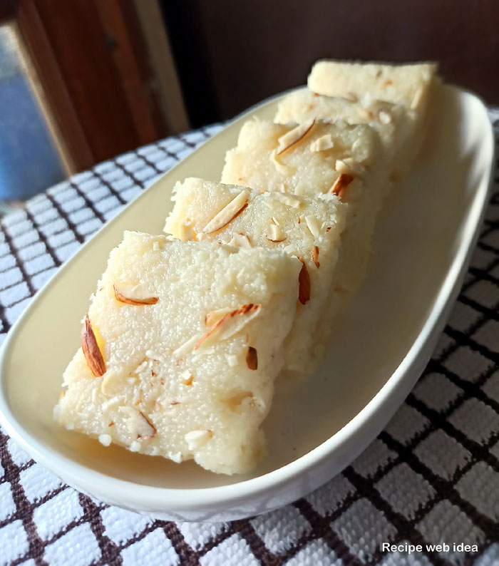 Coconut barfi recipe | Nariyal barfi