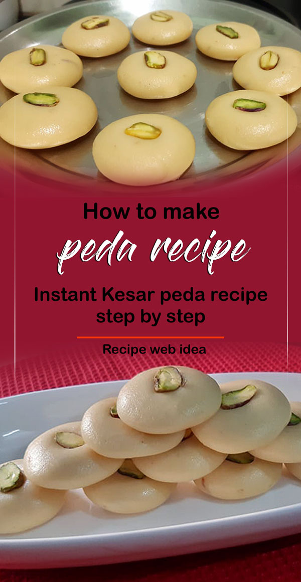 Instant Kesar peda recipe | make milkmaid peda