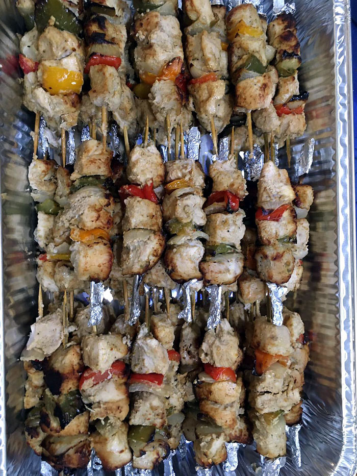 Grilled Chicken Shish Kebab