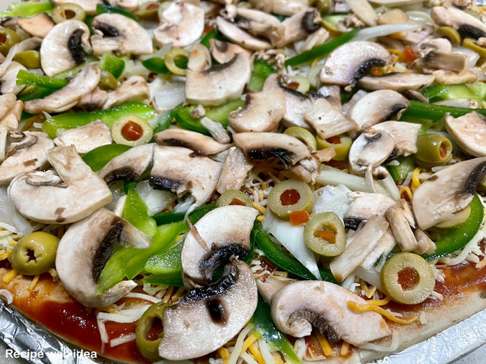 Mushroom pizza recipe