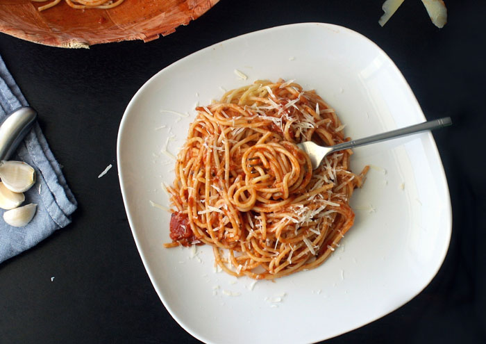 Spaghetti with Tomato Sauce