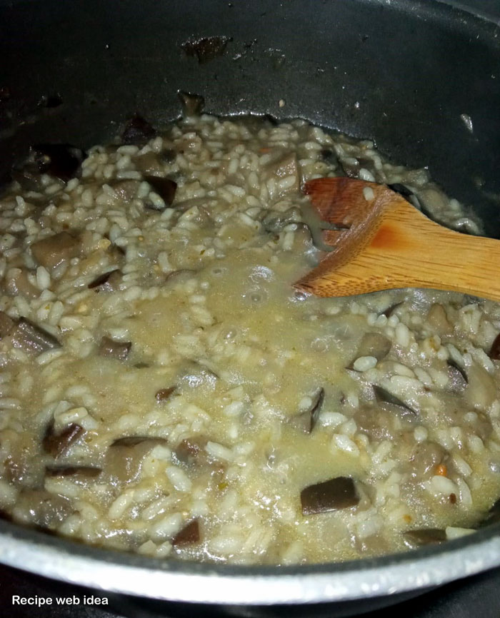 vegan risotto | Eggplant risotto