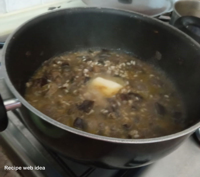 Vegan eggplant risotto recipe