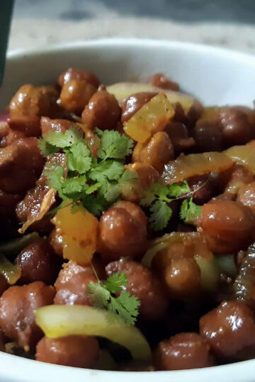 Kala Chana recipe Fried Black chickpeas